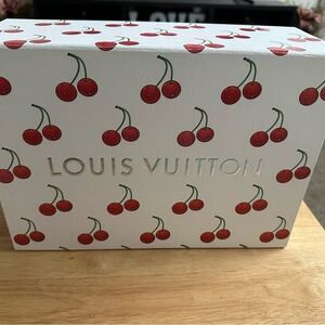 Louis Vuitton White and Red Cherry Box